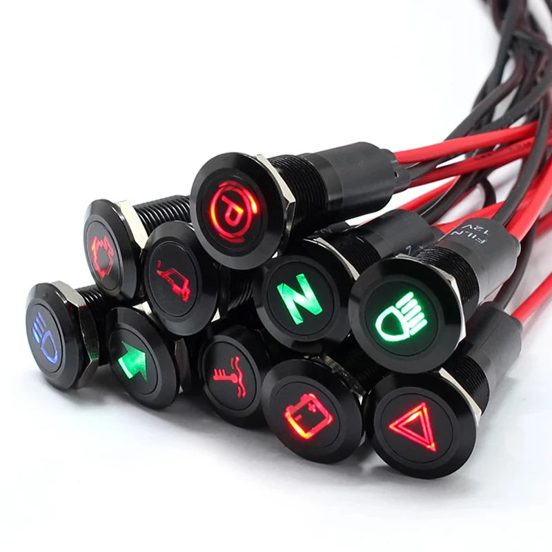 Universal LED Indikator Knapper til Motorcykel