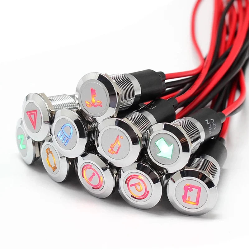 Universal LED Indikator Knapper til Motorcykel