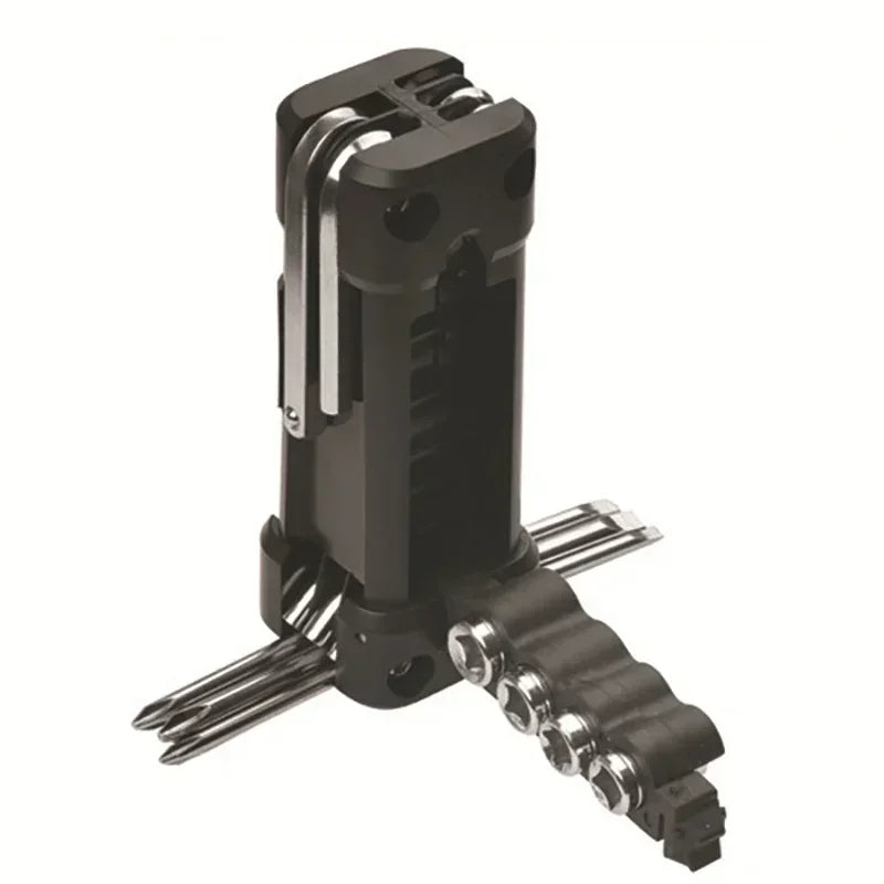 Motorcykel Multiværktøj – 16-i-1 Dæk- & Reparation Kit med Unbrako, Skruetrækker og Topnøglesæt