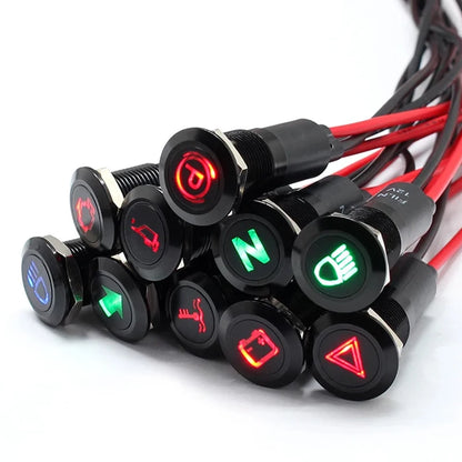 Universal LED Indikator Knapper til Motorcykel