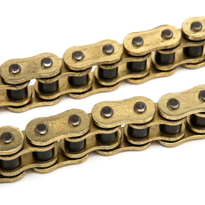 Guld O-Ring Motorcykelkæde – 428H / 520H / 525H / 530H | Forstærket Kæde til Street & Touring Bikes