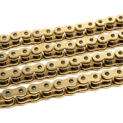 Guld O-Ring Motorcykelkæde – 428H / 520H / 525H / 530H | Forstærket Kæde til Street & Touring Bikes